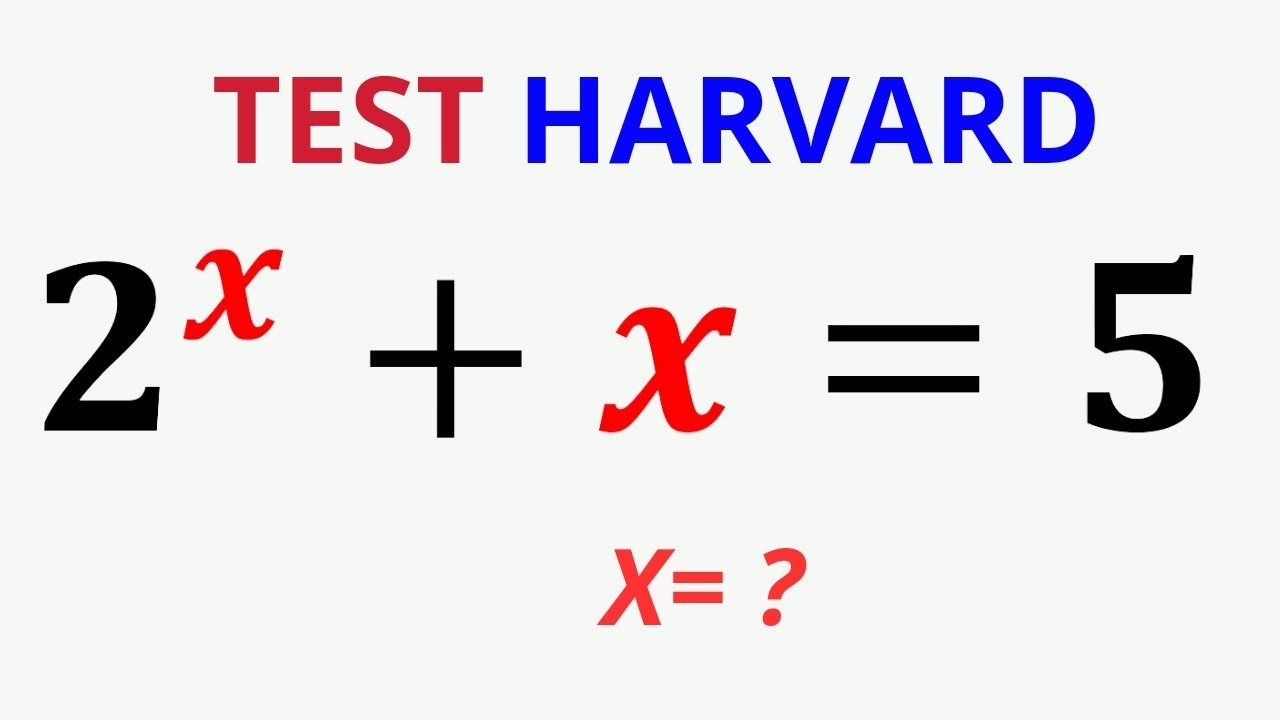 Test d'entrée à l'université de Harvard