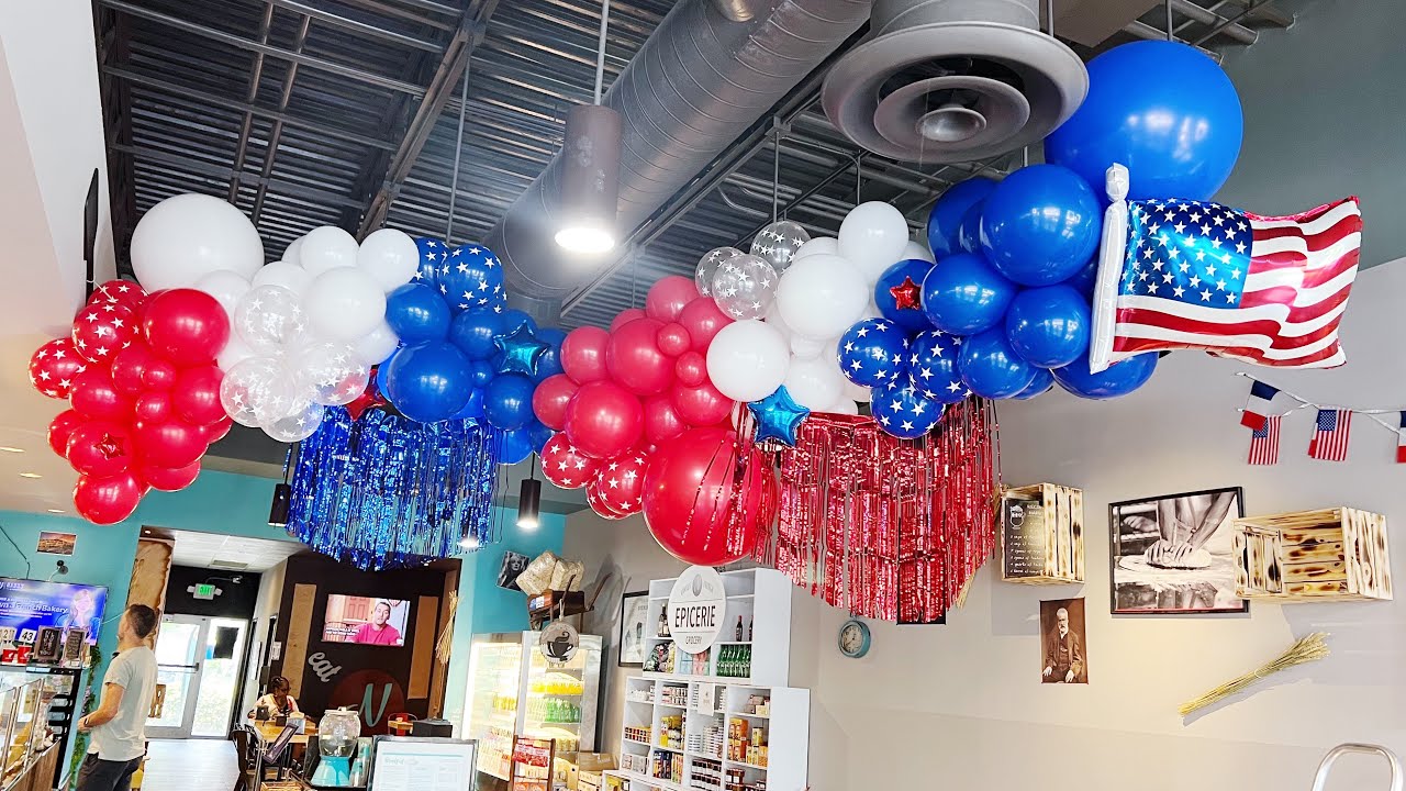Independence Day Decoration | 4th of July Balloon Garland | Giant Balloon garland