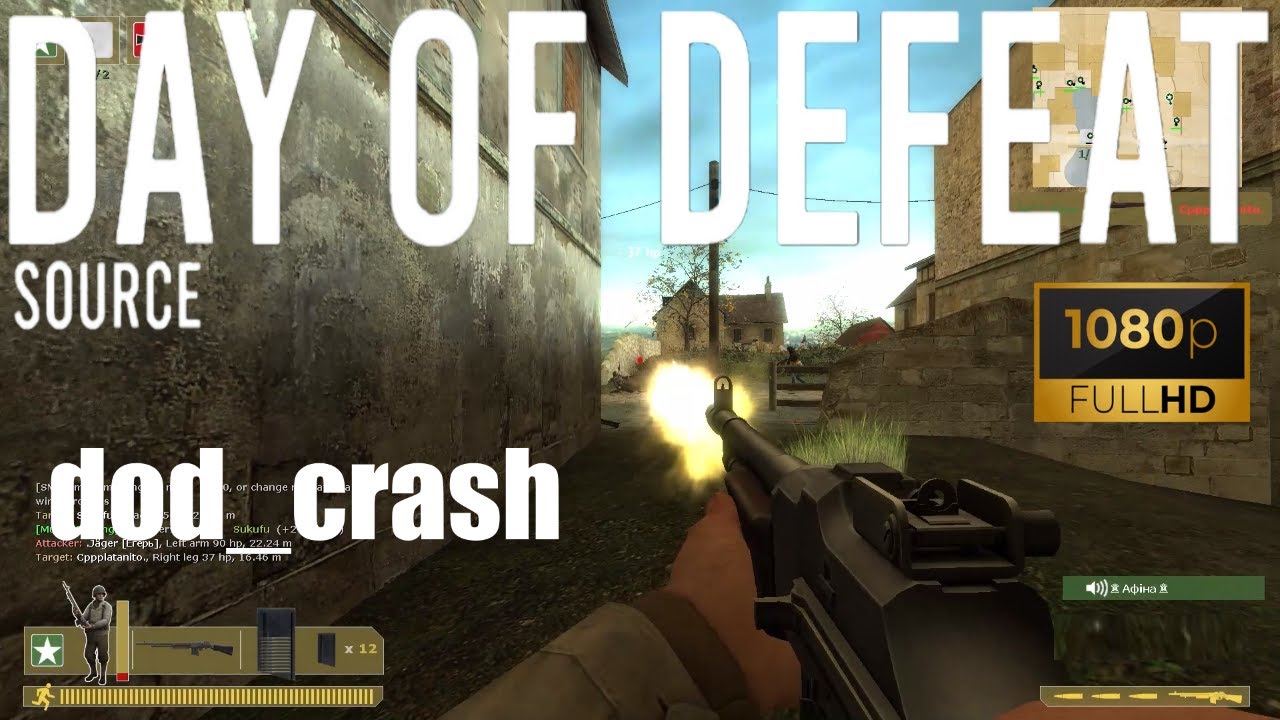 Day of Defeat Source - Professional Assault - dod_crash - Gameplay [1080p60FPS]