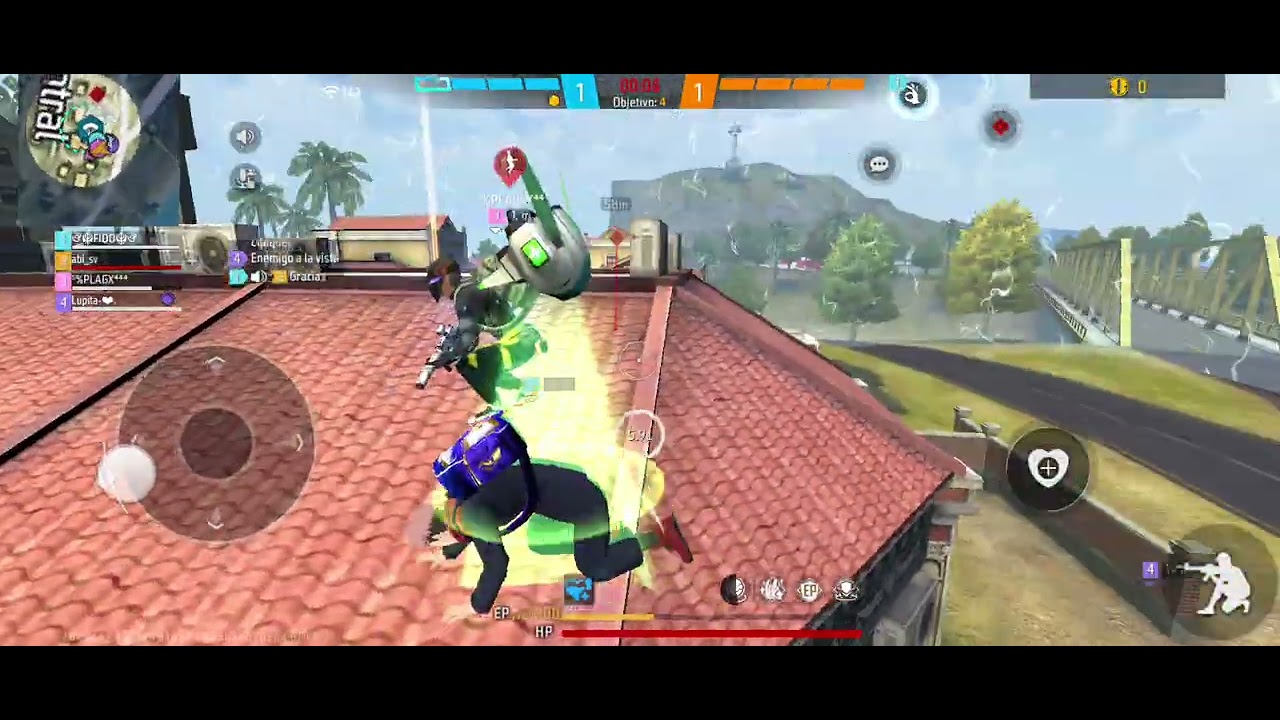 Jugando free fire ( denme tips!!)😅😅💯