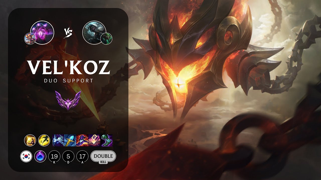 Vel'Koz Support vs Senna - KR Master Patch 14.3