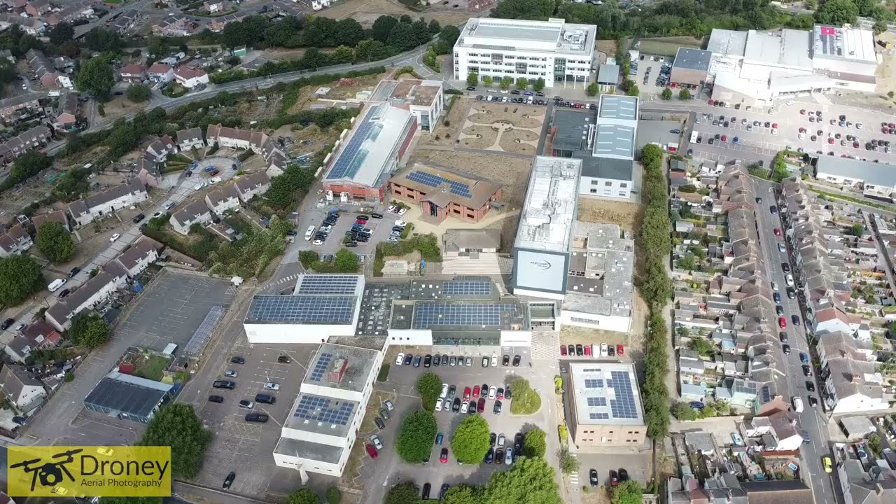 Eastcoast College Campus in Lowestoft, Suffolk, UK (2022 Drone Fly Around)