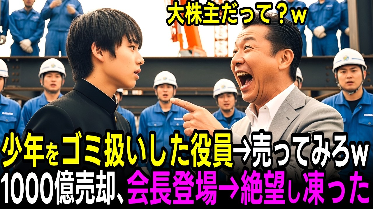 「じゃあ売ってみろ」煽った役員、15歳大株主が本当に1000億売却して会社終了