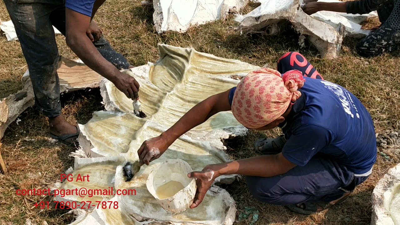 Resin cast process - Fiber statues maker