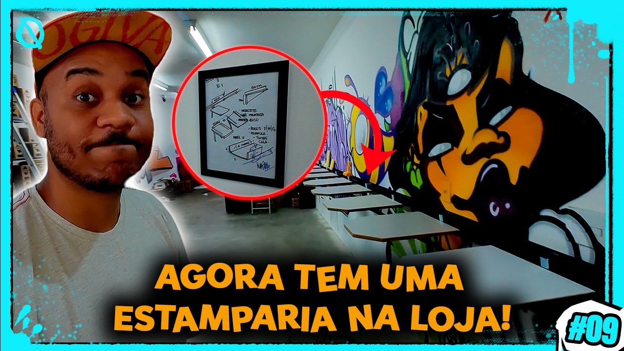DO PAPEL PRA REALIDADE: Construímos uma estamparia na loja!