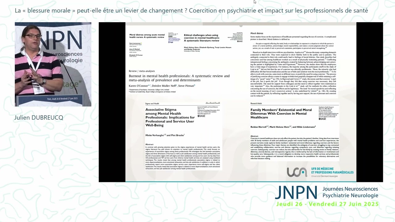 JNPN 2025 - Moral injury :de quoi s'agit-il ? (2/2)