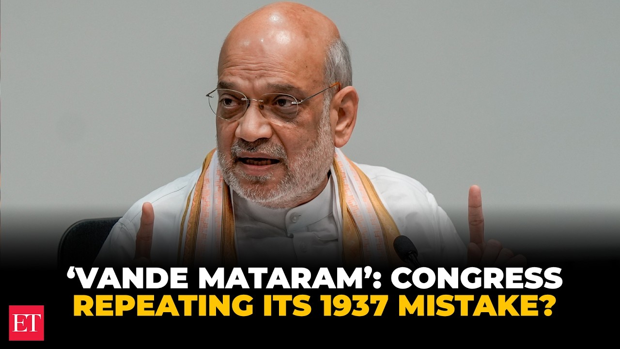 &lsquo;Anti-national decision&rsquo;: Amit Shah slams Congress over Vande Mataram, alleges appeasement politics