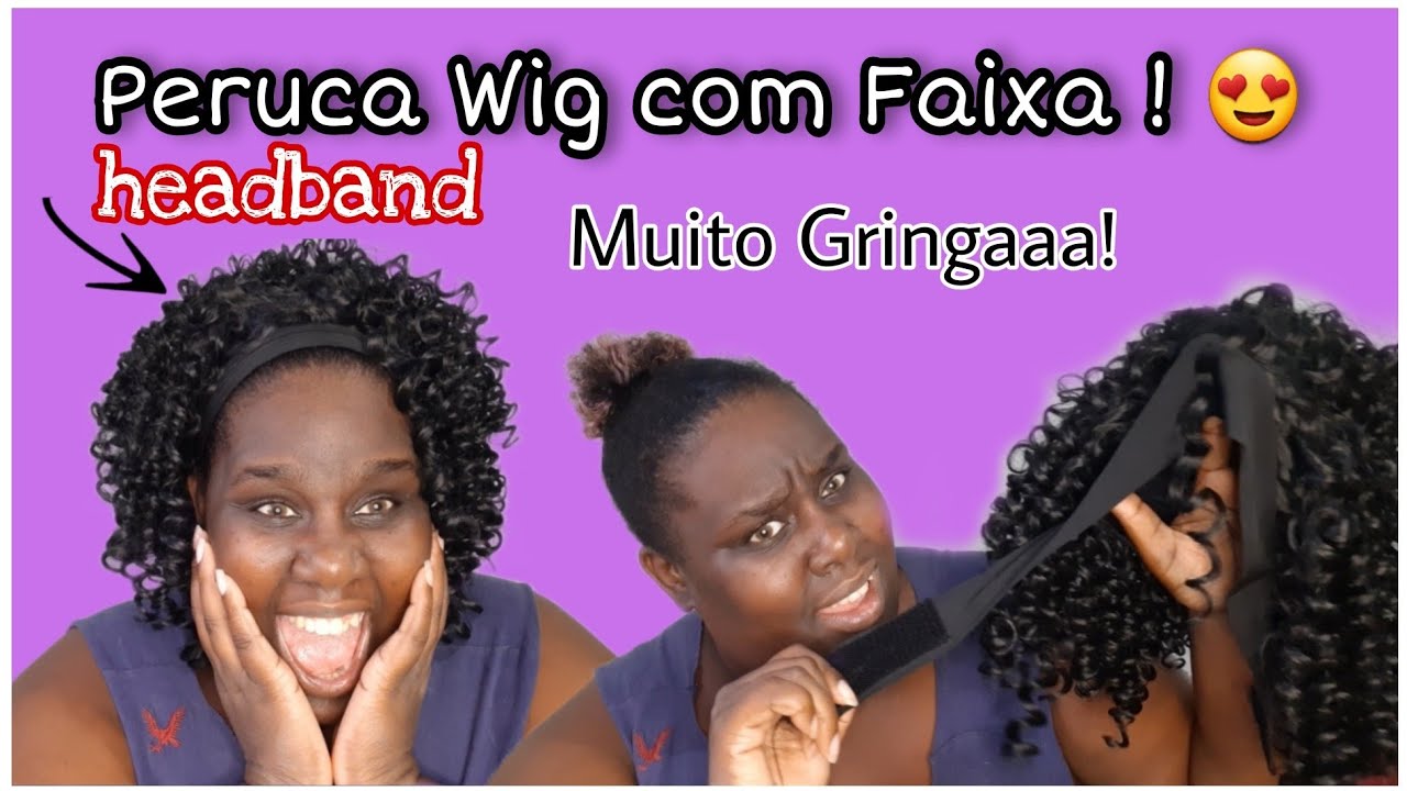 COMPREI UMA HEADBAND WIG PELA SHOPEE ! ( PERUCA DE FAIXA)