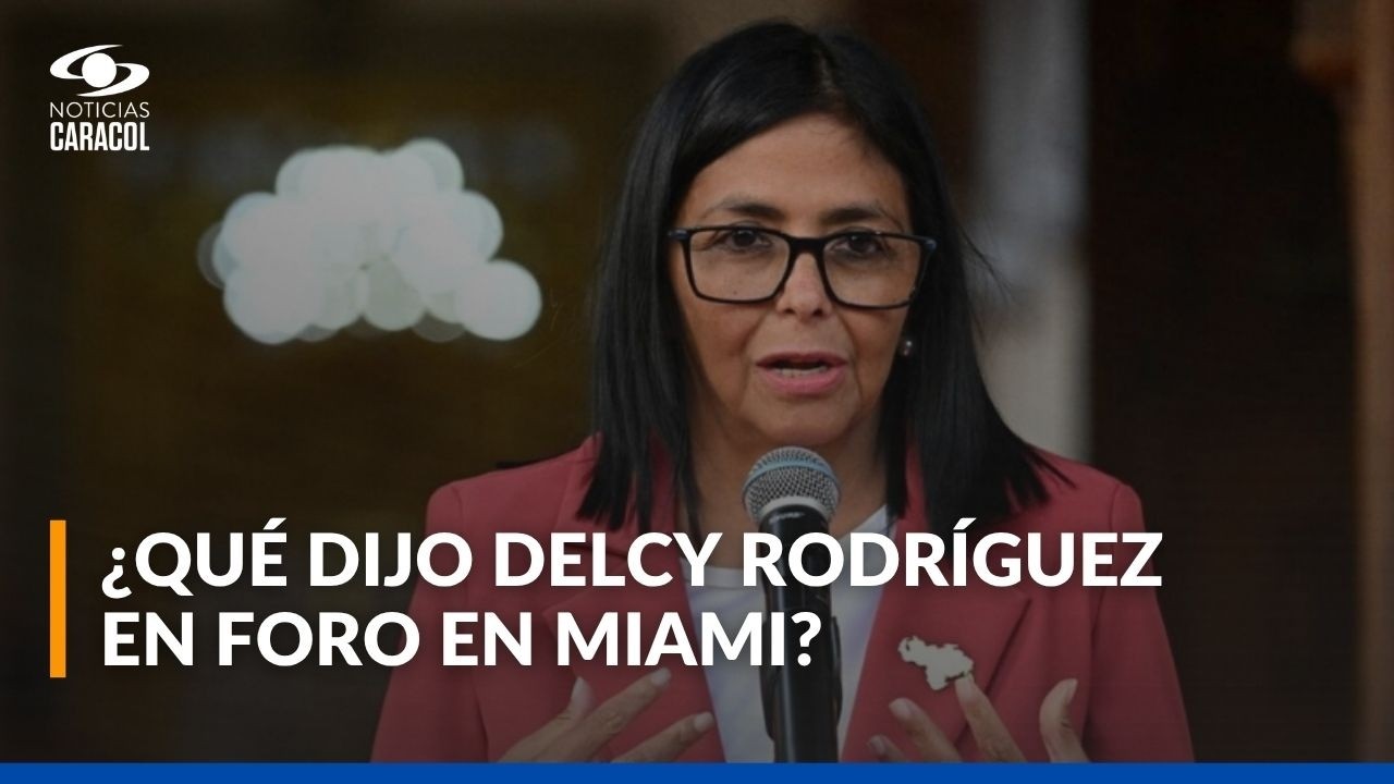 Delcy Rodr&iacute;guez particip&oacute; en foro en Miami y confirm&oacute; env&iacute;o de delegaci&oacute;n a Washington