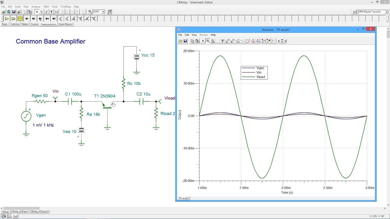 Semiconductor Devices: Common Base Amplifier
