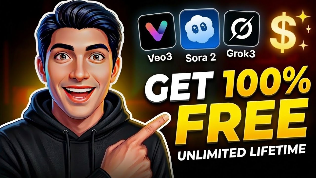 STOP Paying for AI! Use Sora 2, Grok & Google Veo 3 FREE Unlimited 😱