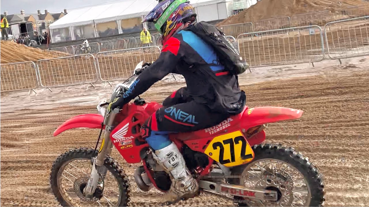 A lap of 2024 Weston Beachrace on a 1989 Honda CR250
