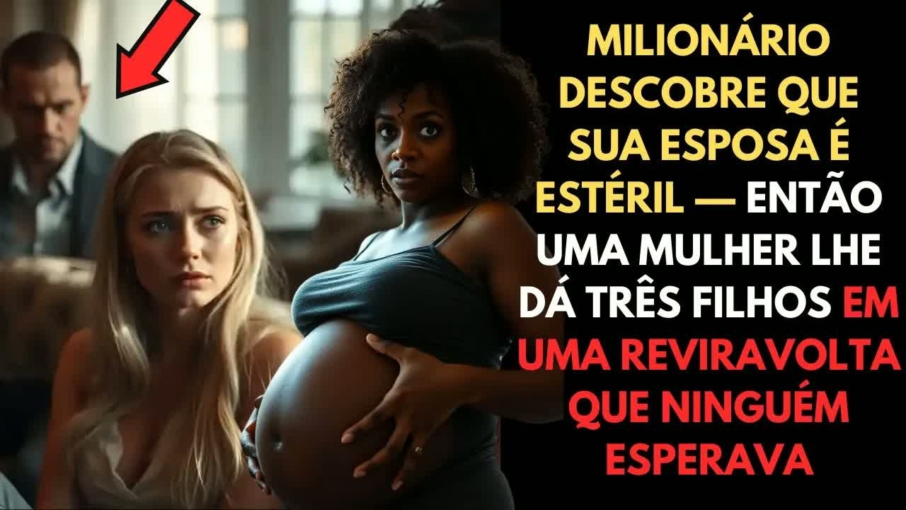 🔴MILIONÁRIO DESCOBRE QUE SUA ESPOSA É ESTÉRIL — MAS UMA MULHER LHE DÁ 3 FILHOS EM UMA REVIRAVOLTA