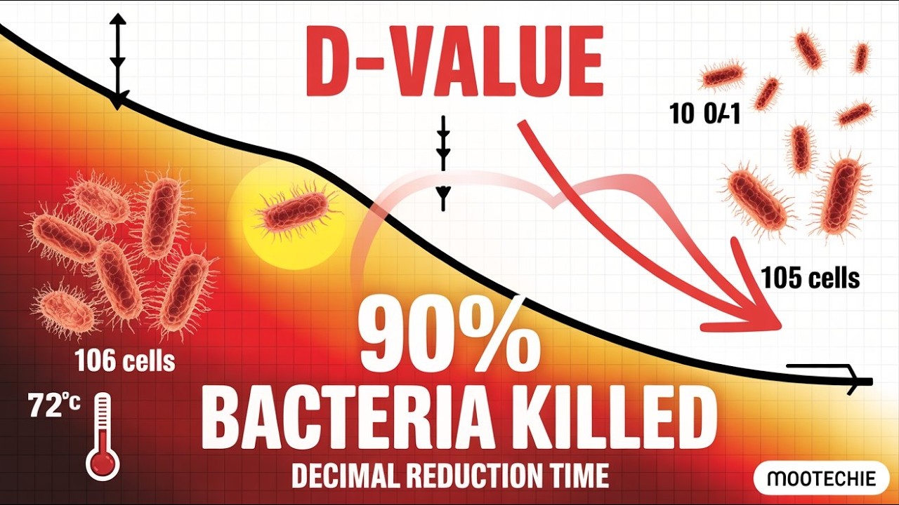 D-Value (Decimal Reduction Time) Explained | Thermal Processing of Milk | Dairy Technology