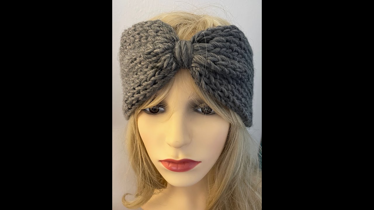 Loom knit ear warmer - 24 peg loom