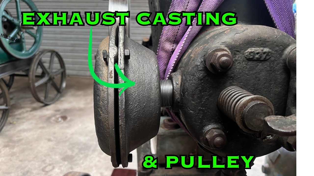 Exhaust casting and pulley