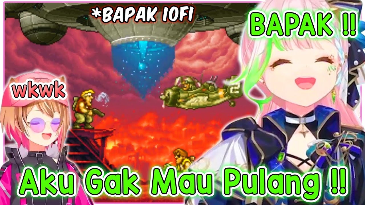 Iofi Ketika Kedatangan Keluarga Besar-nya - Bermain Metal Slug X Bersama Risu..【Hololive | Iofi】
