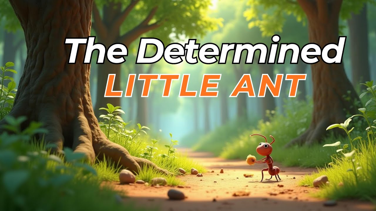 The Determined Little Ant 🐜 | Inspiring Kids Story About Perseverance & Never Giving Up