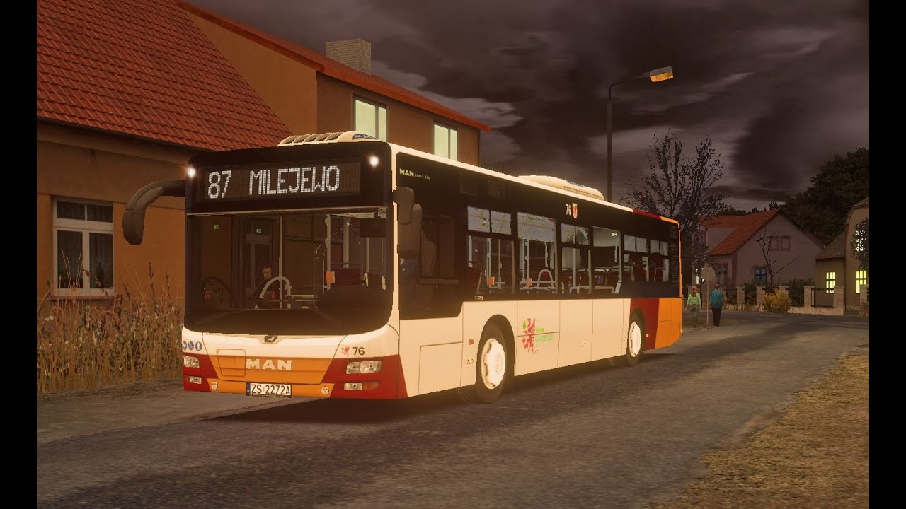 Golczewo🎅 OMSI 2 – Linia 87 Dworzec PKP → Milejowo Pętla | Man A37 2D #76