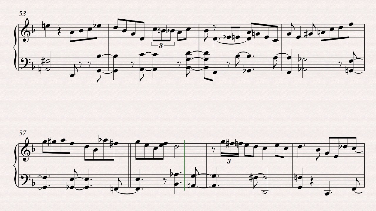 Bud Powell - Hallucinations (transcription)