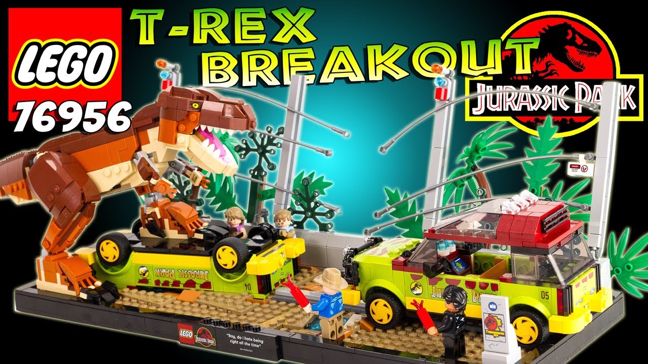 LEGO JURASSIC PARK 76956: T-REX Breakout l'évasion du T-Rex Un Diorama exceptionnel !