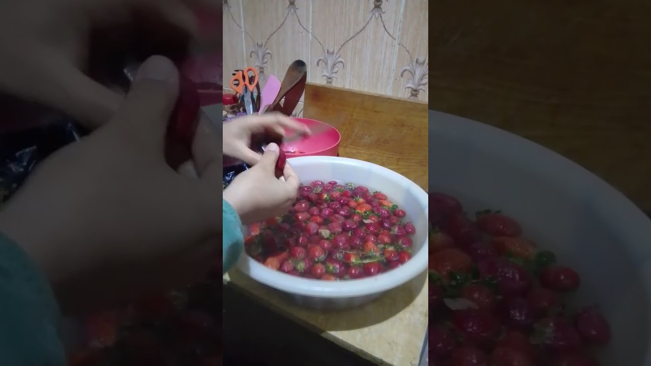 #فرزت الفراولة🍓 بطريقتين 👌مليت بيتى خير👌💣 #اكسبلور تفريزات منقذة 