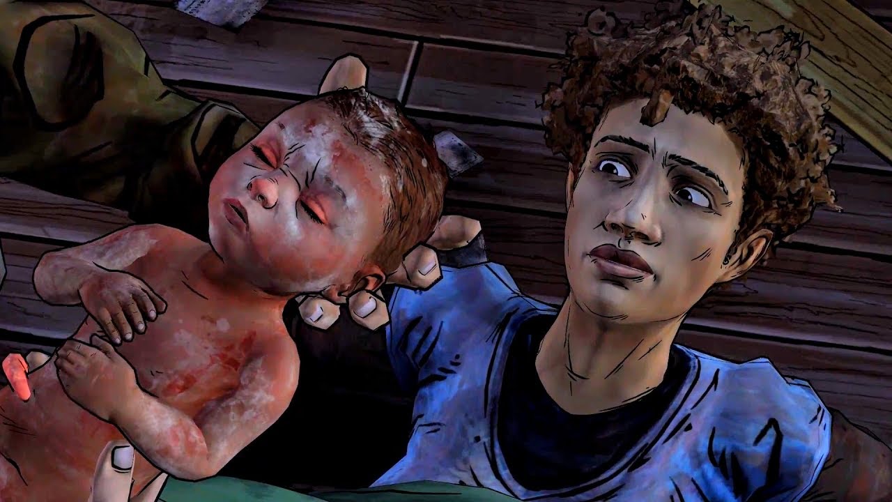 Rebecca Gives Birth to AJ (Kenny, Clementine & AJ | Walking Dead | Telltale Games)