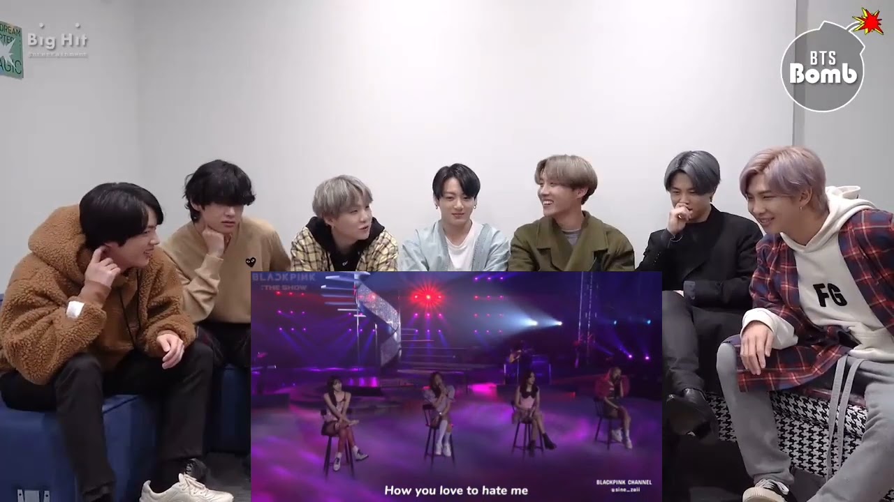 BTS REACCIONA A BLACKPINK “LOVE TO HATE ME”