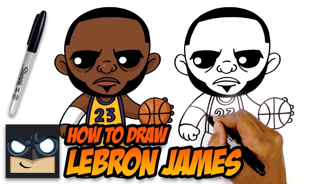 How to Draw Lebron James | LA Lakers