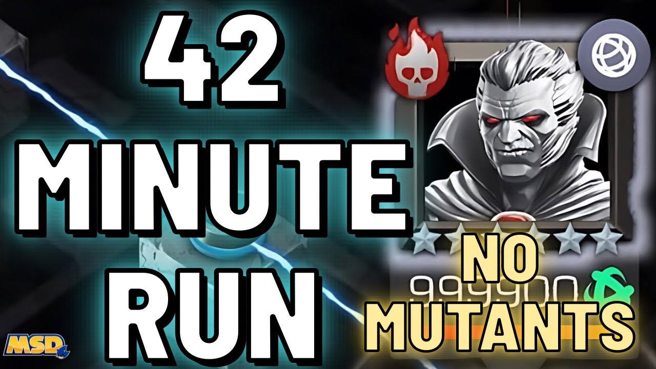42 MINUTE ABYSS OF LEGENDS SPEEDRUN - NO MUTANTS | MARVEL CONTEST OF CHAMPIONS