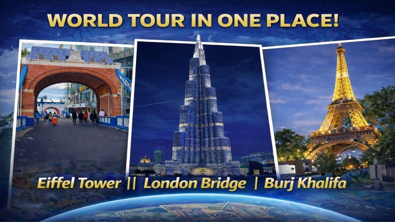 Eiffel tower || London bridge | Burj Khalifa  മൂന്നും ഒരുമിച്ച് ഒരു സ്ഥലത്ത് കണ്ടാലോ | நாகர் கோவில்