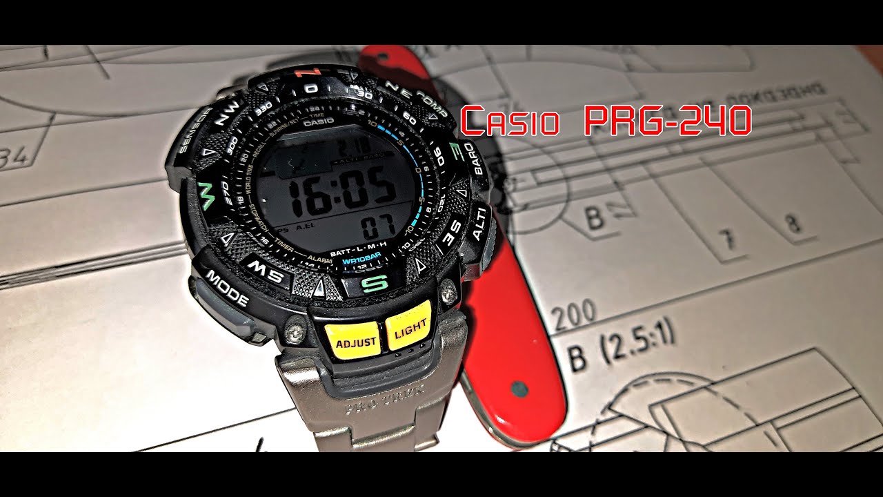 Casio Pro Trek PRG-240 - шикарные часы !!!Через три года !!!