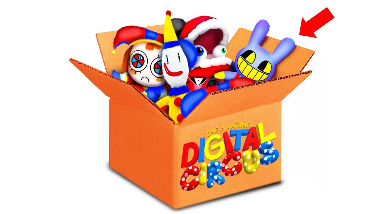 Mystery PLUSH Amazing Digital Circus BOX! NEW Pomni, Jax, Kaufmo Plushies & LEGO Minifigures