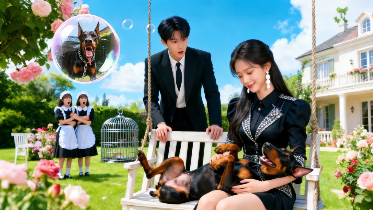 Un PDG lâche des chiens sur sa copine… Elle les apprivoise ! Amour fou !