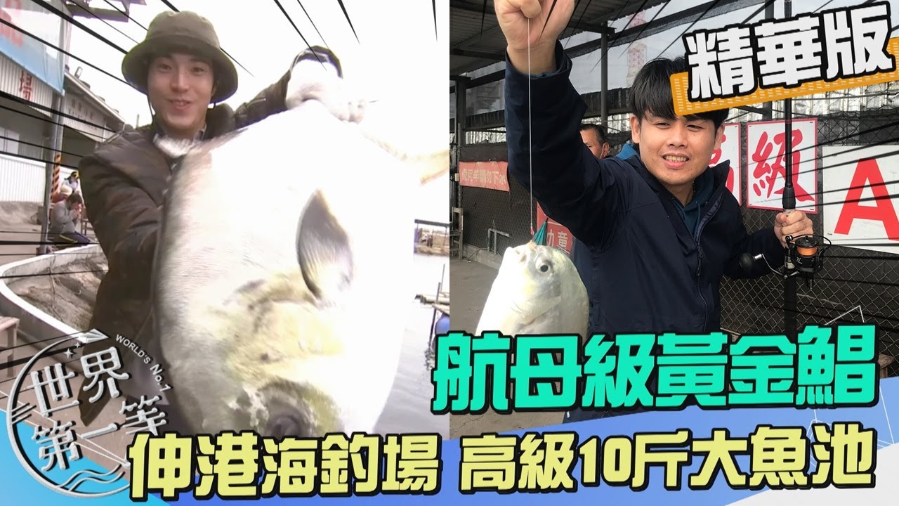 【彰化】伸港海釣場高級10斤大魚池 挑戰航空母艦級黃金鯧 ｜《世界第一等》1042集精華版