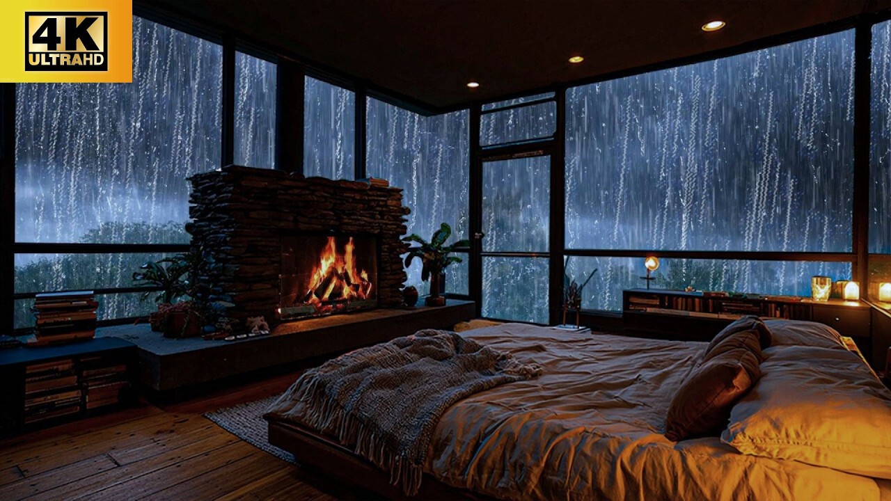 Rain Sounds in a Tranquil Garden(No Ads) 🌧 | For Deep Sleep & Relaxation
