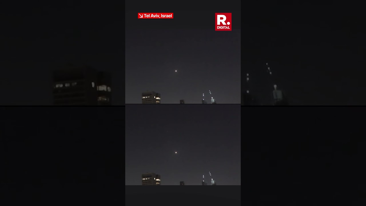 Israel Intercepts Iranian Missiles Mid Air Over Tel Aviv