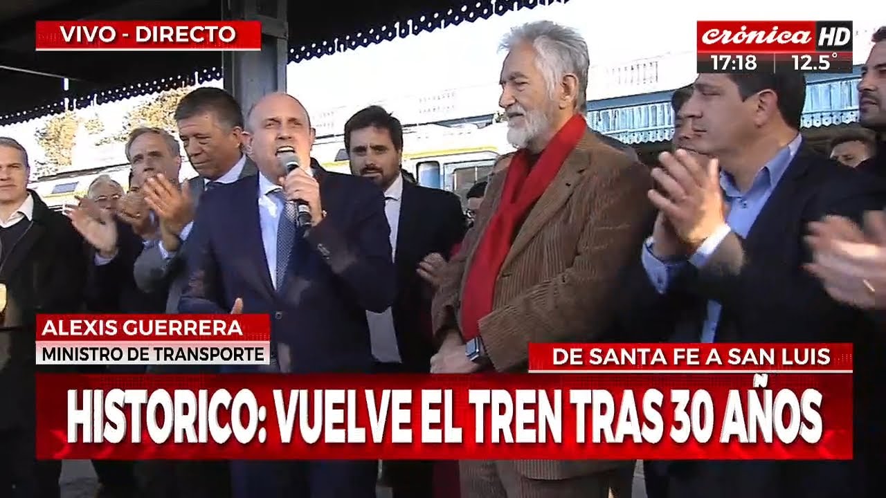 Histórico: vuelve el tren Santa Fe - San Luis tras 30 años