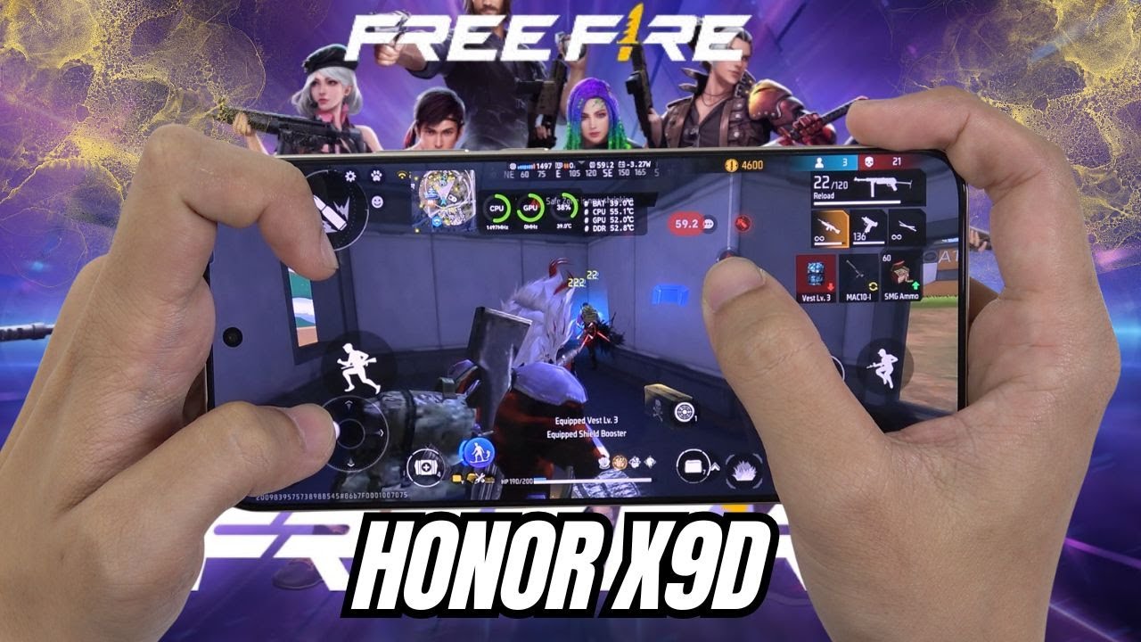 HONOR X9D Test Game Free Fire | Snapdragon 6 Gen 4