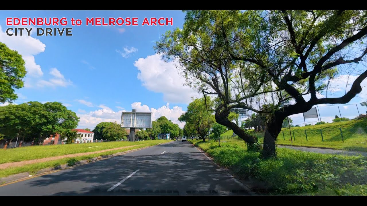 Google Map Voice Over #citydrive from Edenburg to Melrose Arch | Johannesburg SOUTH AFRICA
