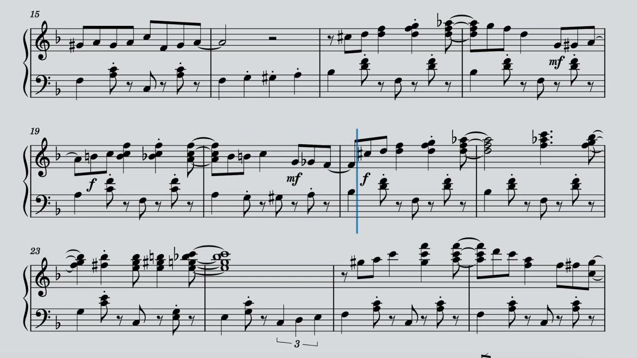 Ragtime in F major (simplified version)