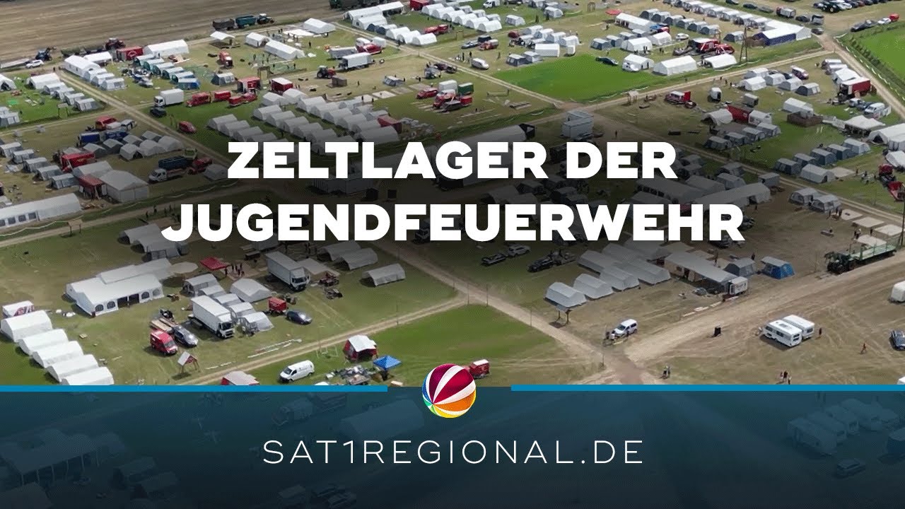 1.400 Kinder und Jugendliche zelten im Camp der Kreis-Jugendfeuerwehren in Wagenfeld