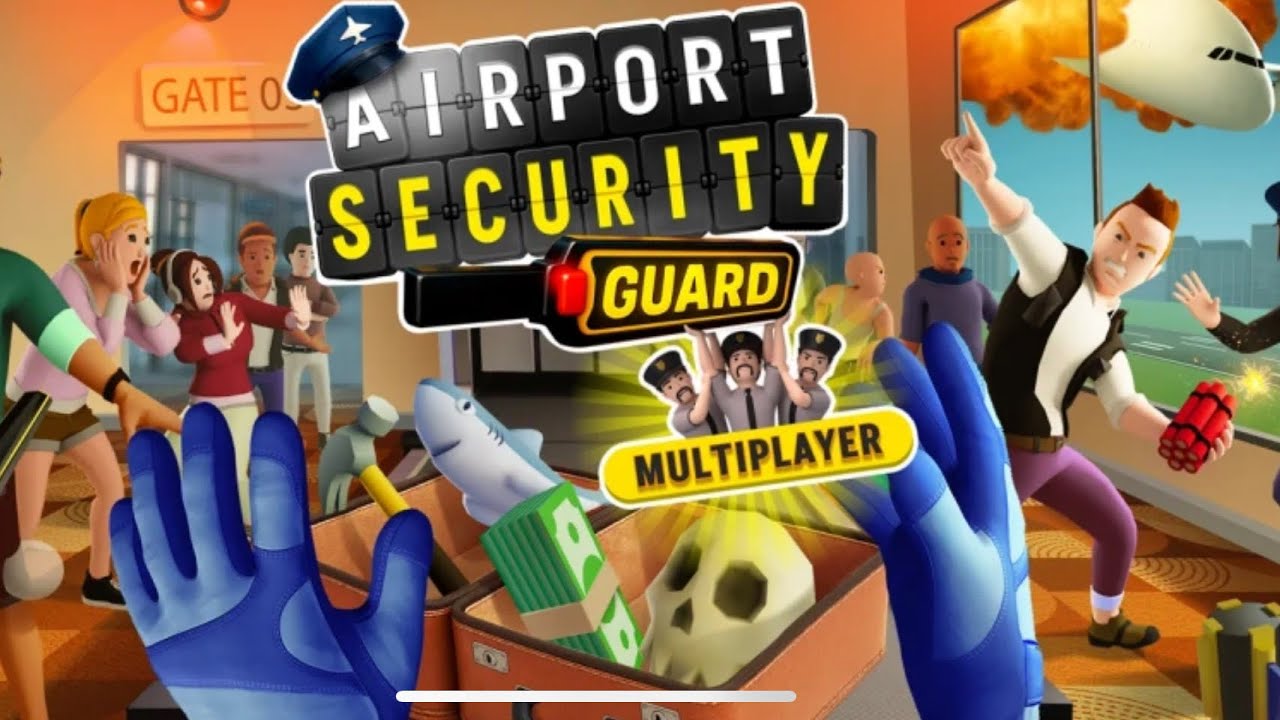 Airport security guard gets crazy 😝 