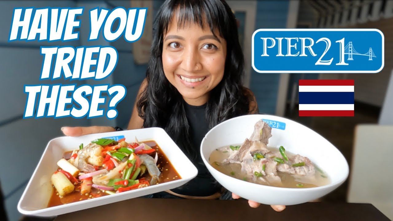Trying UNIQUE Meals at PIER 21 Food Court 🇹🇭 Terminal 21 in Bangkok, Thailand