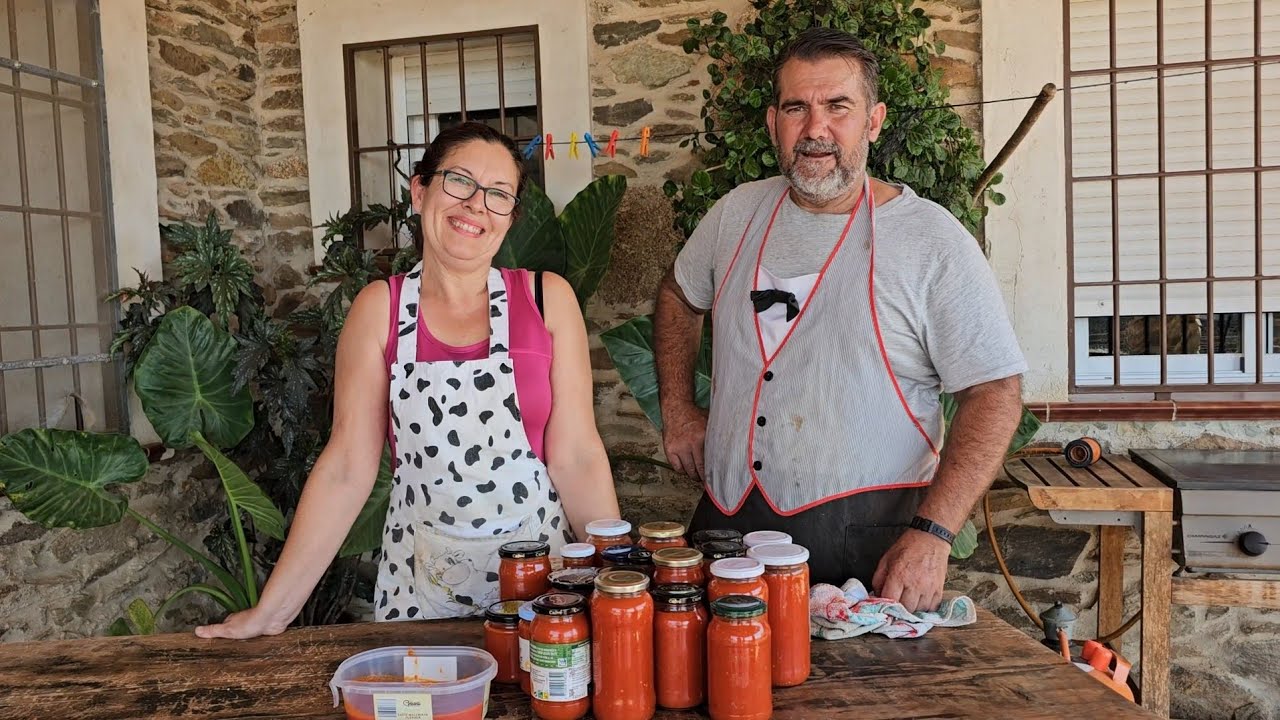 Hacemos conserva de tomate frito con Raque, fácil y sencillo😉👍