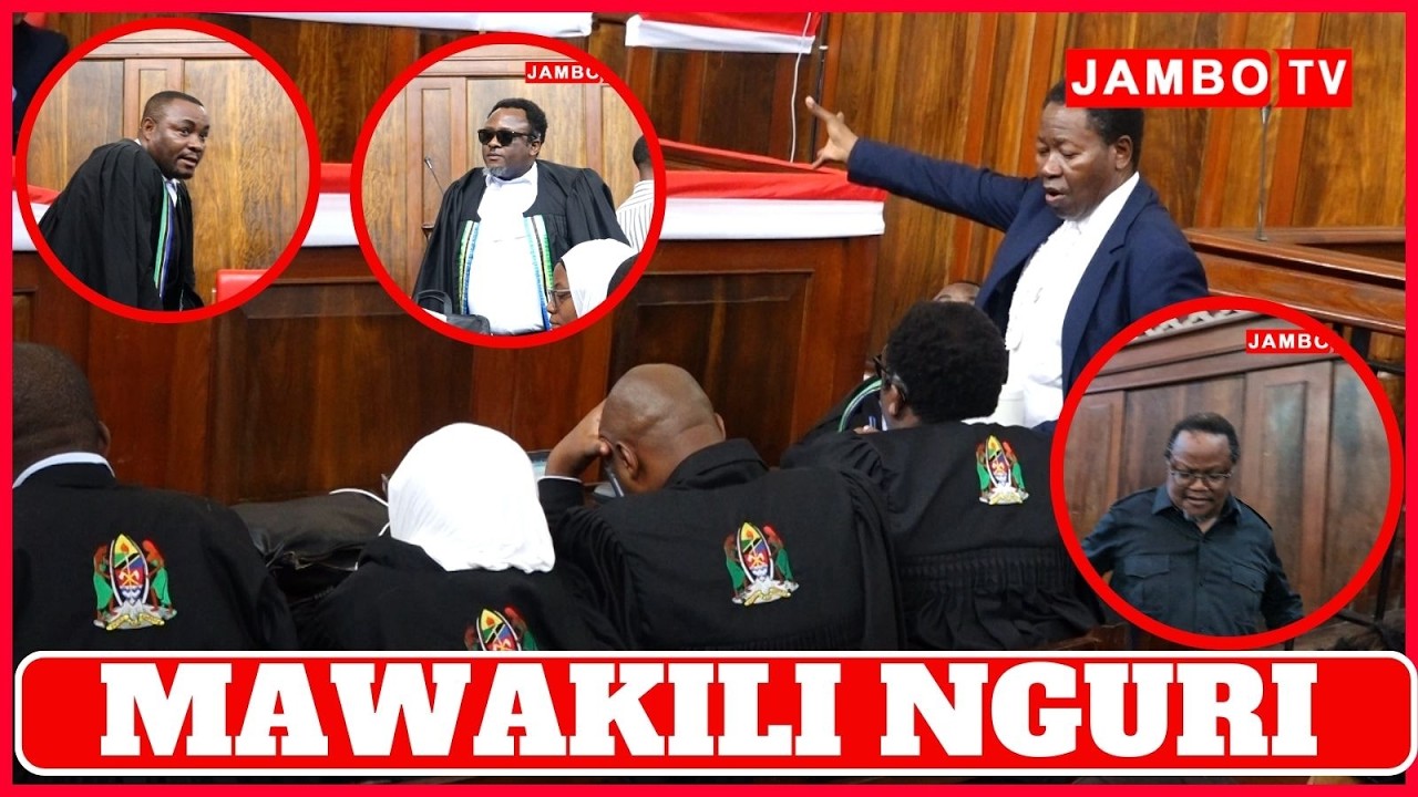 HILI HAPA JOPO LA MAWAKILI NGURI UPANDE WA JAMHURI LINALOPAMBANA NA MAWAKILI WA TUNDU LISSU...