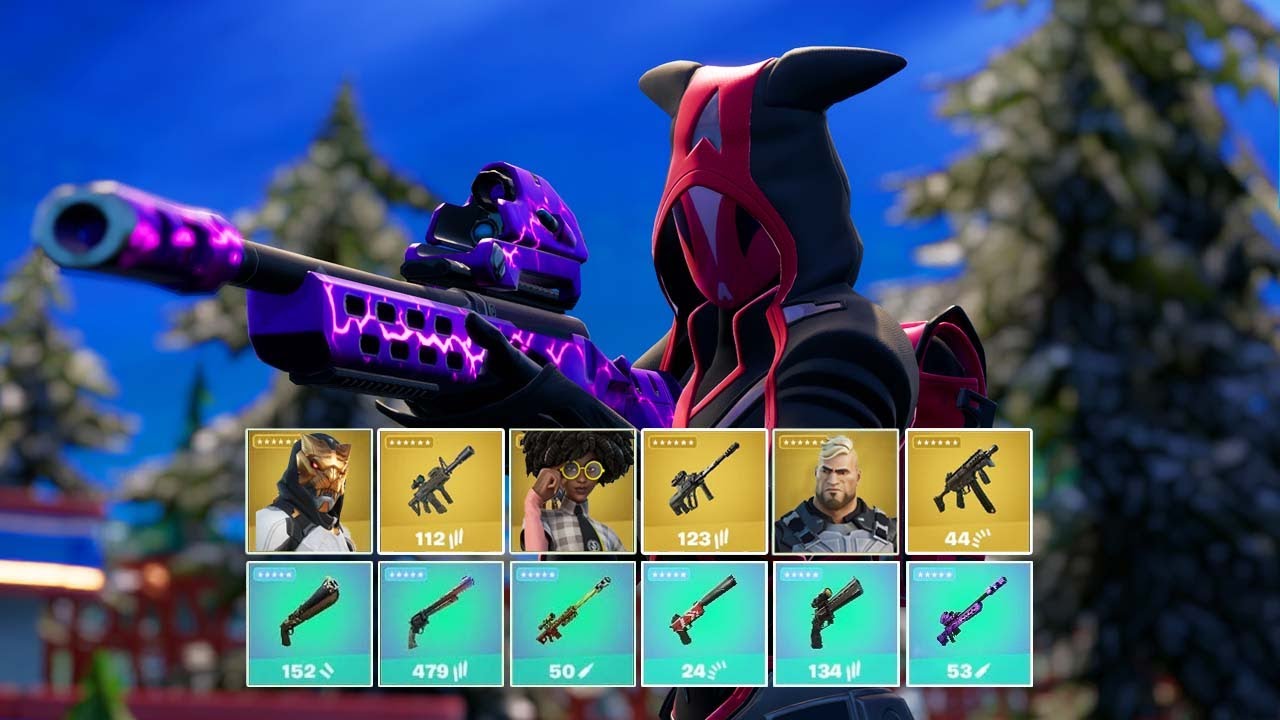 Fortnite Getting All Mythic & Exotic Weapons in One Game..? (v20.01)