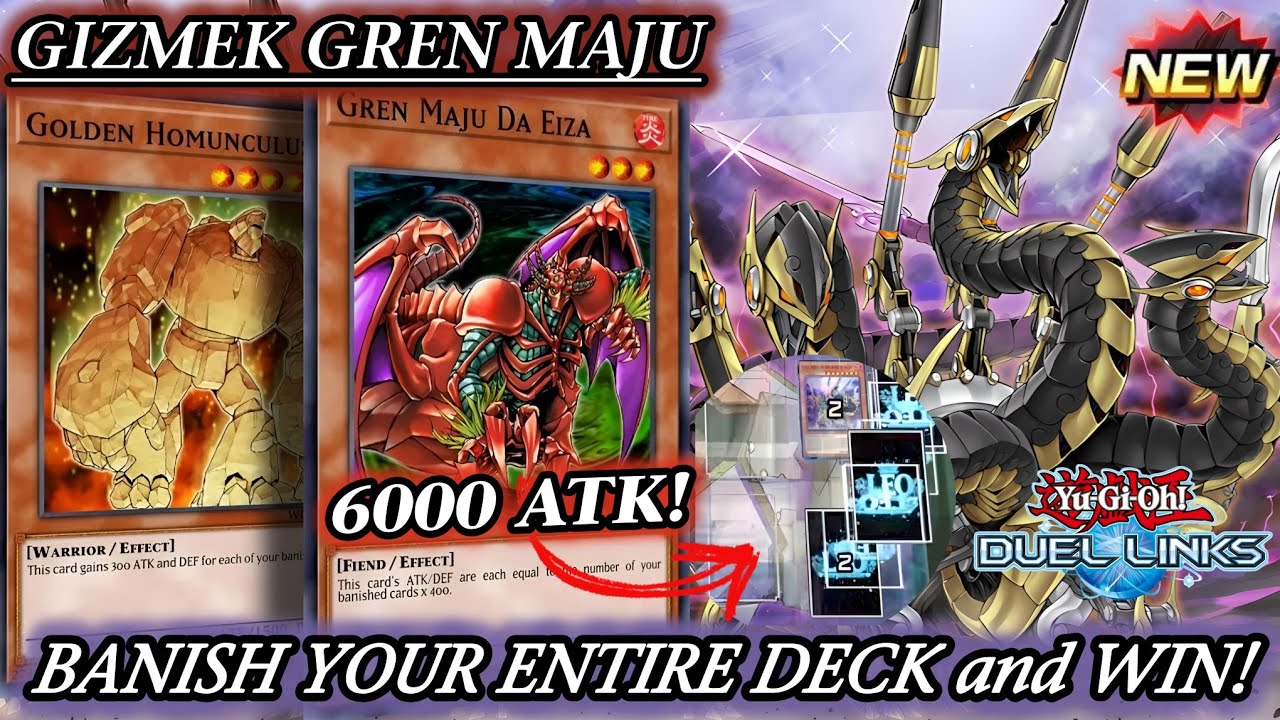 GIZMEK OROCHI ft. GREN MAJU DA EIZA: BANISH your ENTIRE Deck to BOOST and WIN! [DUEL LINKS]