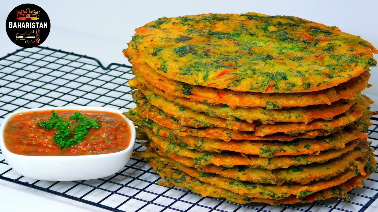 طرز تهیه نان پکوره خوشمزه و مفید//The Best Naan Pakora/Street Food