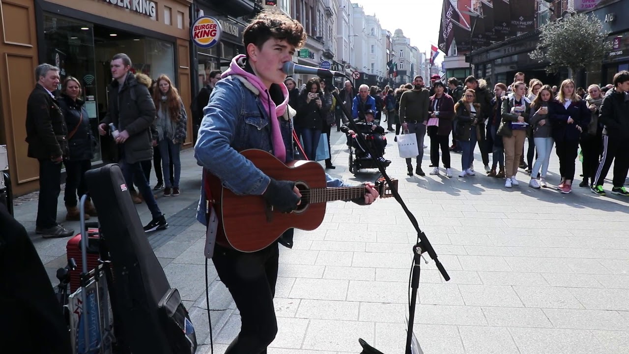 Padraig Cahill Cover of Hero from Grafton Streed Dublin